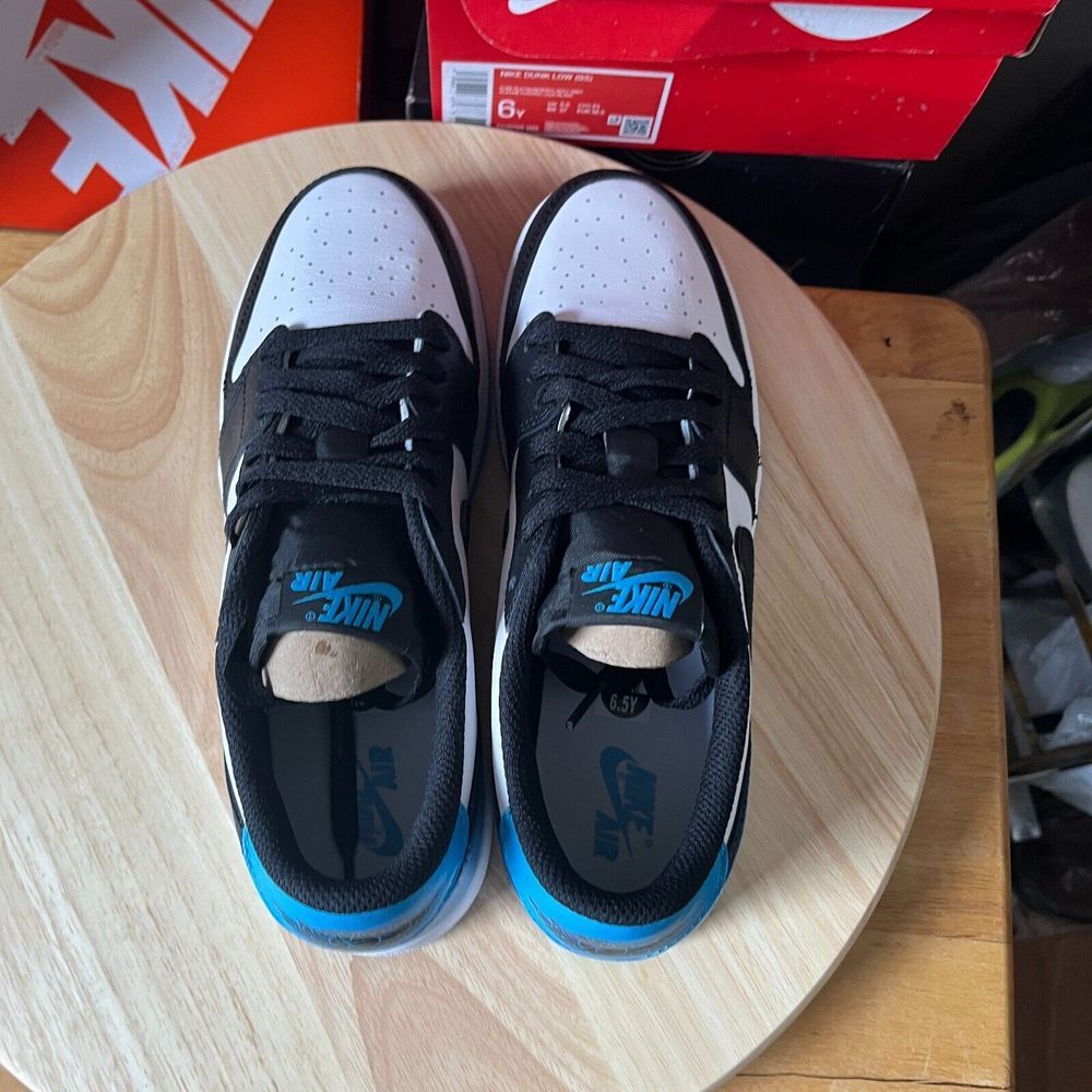Jordan 1 Retro Low OG UNC Dark Powder Blue Men's Size‎ 6.5Y Brand New DS - Picture 7 of 10